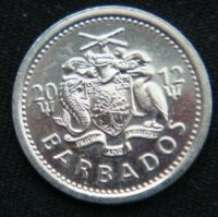 10 центов 2012 год Барбадос
