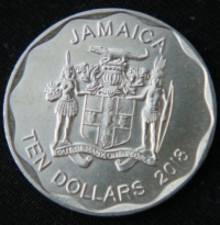 10 долларов 2018 год Ямайка