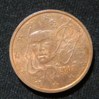 2 евроцента 2007 год