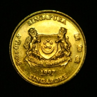 5 центов 1987 год Сингапур