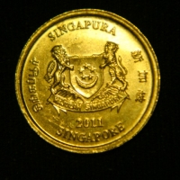 5 центов 2011 год Сингапур