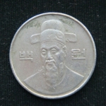 100 вон 1987 год Южная Корея