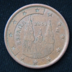 5 евроцентов 2001 год Испания