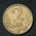 2 злотых 1976 год Польша