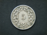 5 раппен 1907 год Швейцария