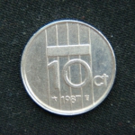 10 центов 1987 год