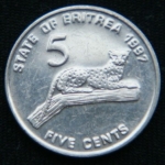 5 центов 1997 год Эритрея