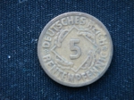 5 рентенпфеннигов 1924 год Германия