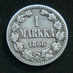 1 марка 1866 год