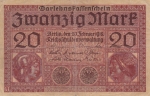 20 марок 1918 год