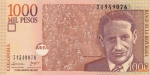 1000 песо 2007 год Колумбия