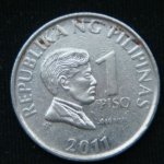 1 писо 2011 год Филиппины
