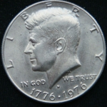 1\2 доллара 1976 года  	200 лет независимости США
