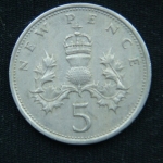 5 пенсов 1968 год