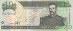 10 песо 2002 год Доминиканская республика