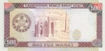 500 манат 1995 года Туркменистан