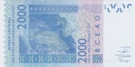 2000 франков 2019 года  Кот-д'Ивуар