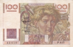 100 франков 1951 год