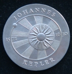 5 марок 1971 год ГДР 400 лет со дня рождения Иоганна Кеплера