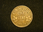 1 цент 1934 год