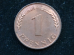 1 пфенниг 1950-87 год
