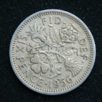 6 пенсов 1956 год