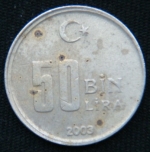 50000 лир 2003 год