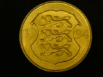5 крон 1994 год 75 лет Банку Эстонии