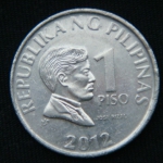 1 писо 2012 год Филиппины