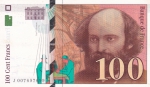 100 франков 1997 год