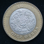 10 песо 2006 год Мексика