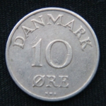 10 эре 1953 год Дания