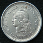 1 песо 1959 год Аргентина