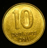 10 сентаво 2011 год Аргентина