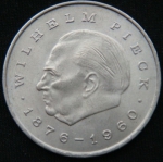 20 марок 1972 год ГДР Вильгельм Пик