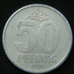 50 пфеннигов 1958 года  ГДР