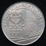 200 эскудо 1991 год Христофор Колумб в Португалии