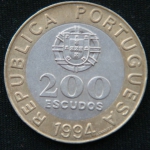 200 эскудо 1994 год Лиссабон