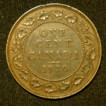 1 цент 1920 год Канада