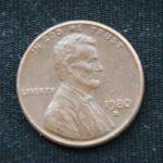 1 цент 1980 год D