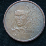 5 евроцентов 2004 год