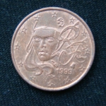 5 евроцентов 1999 год
