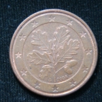5 евроцентов 2004 год