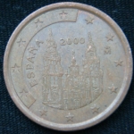 5 евроцентов 2000 год