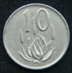 10 центов 1972 год ЮАР