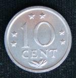 10 центов 1980 год Нидерландские Антильские острова