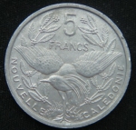 5 франков 1952 год Новая Каледония