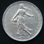 1 франк 1974 года