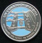 1\4 бальбоа 2016 год  Панама  100 лет строительству Панамского канала. Расширение канала 2007-2016