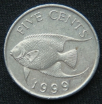 5 центов 1999 год Бермуды